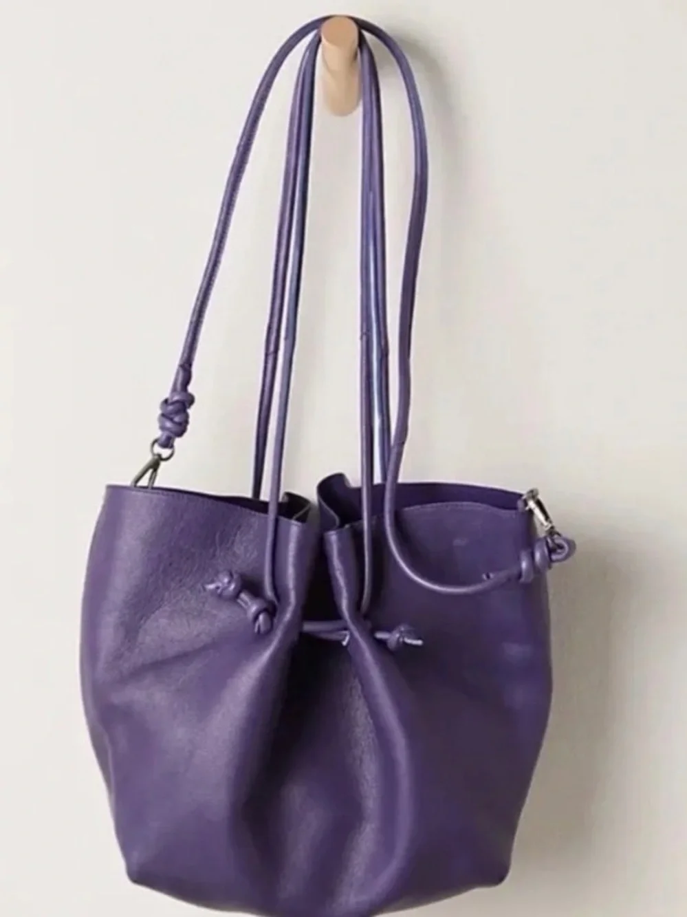NWT Free People Head Over Heels Tote in Mulberry
